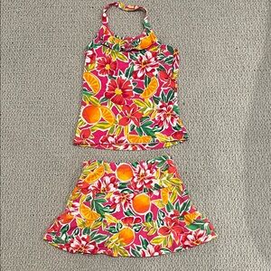 Place Colorful Floral Skirt